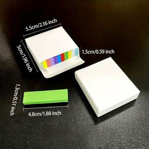 Mini Notas Adhesivas en Tiras de 11 Colores para Estudiantes, Artículos Esenciales Brillantes para Oficina y Estudio, para Escribir Notas - Product Image 2