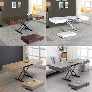 <span class=keywords><strong>Table</strong></span> à manger extensible et réglable en hauteur, <span class=keywords><strong>blanc</strong></span> brillant, gain de place, pour appartement - Product Image 6