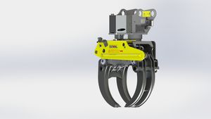 Entraînement hydraulique électrique Xuvol pour grappin à bois avec scie, garantie 1 an pour la coupe des arbres, compatible avec une excavatrice de 9 tonnes - Product Image 2