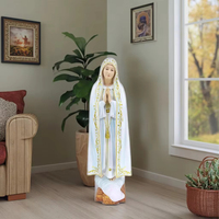 60 cm fait à la main artisanat religieux résine Notre Dame de Fatima Statue polyrésine Art déco Figurine personnalisable pour la décoration de la maison