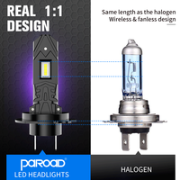 Diseño compacto El mejor kit de conversión de faros LED H7 para automóviles Tamaño pequeño Sin errores Fábrica directamente China