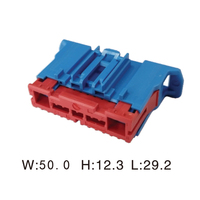 Conector automotriz de plástico eléctrico, conector automático de arnés de cables hembra, 2 unidades