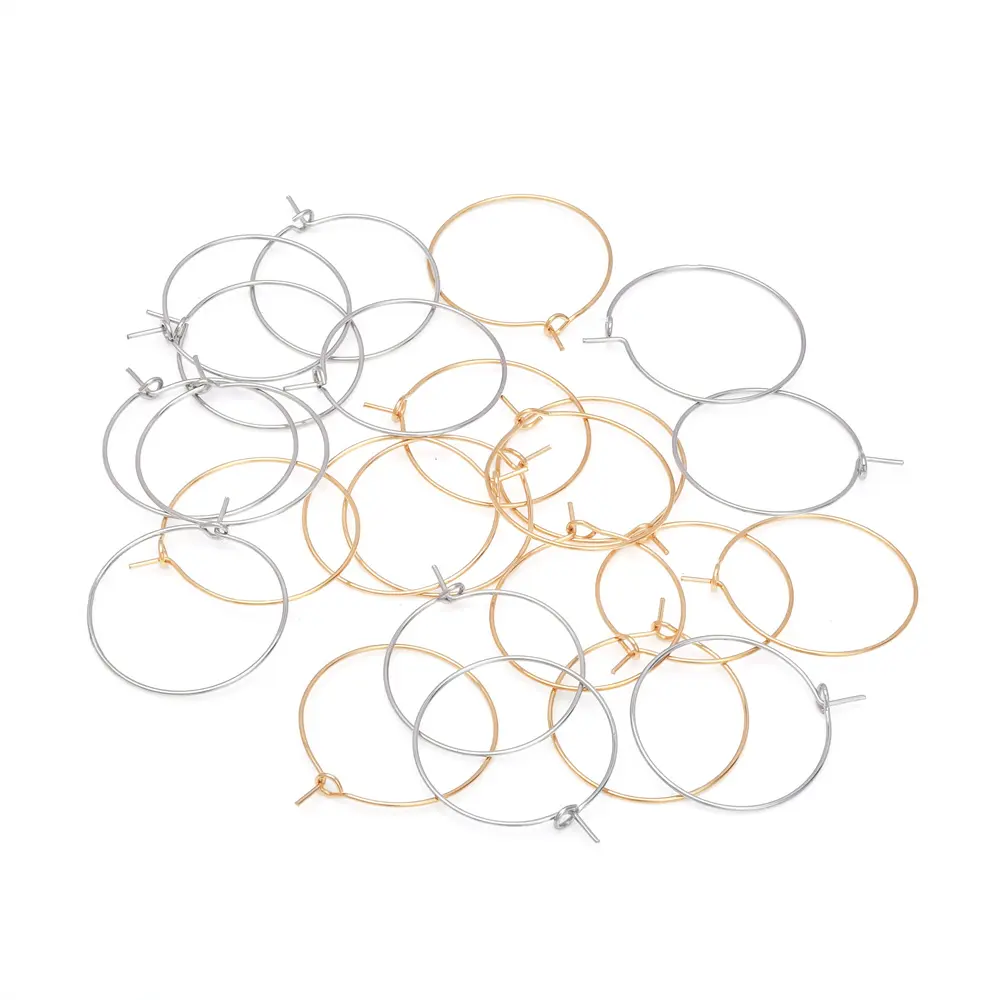 1000Pcs 20/25/30mm Metal Wine Charm Ring /Hoop Rings Earring Hoops DIY Jewelry Making Accessories Connectors Findings