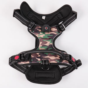 Okeypet pet 용품 custom LED 개 하네스 no pull 반사 충전식 빛난 형광 빛 업 pet 개 하네스 - Product Image 3