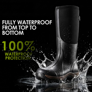 Bottes de pluie en <span class=keywords><strong>néoprène</strong></span> imperméables pour hommes, bottes de travail isolées pour la pêche, la chasse et les activités de plein air, antidérapantes, pour le <span class=keywords><strong>froid</strong></span> - Product Image 2
