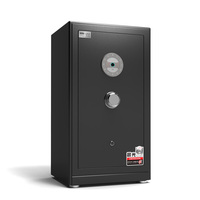 Caja Fuerte de Acero Estilo Nórdico Chen Guang Negra/Dorada con Luz LED, Cerradura Digital Electrónica y Huella Dactilar Biométrica para Seguridad en el Hogar