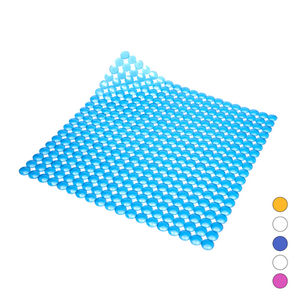 Tapis de douche antidérapant Rondo' 52x52 cm, tapis de bain blanc - Product Image 1