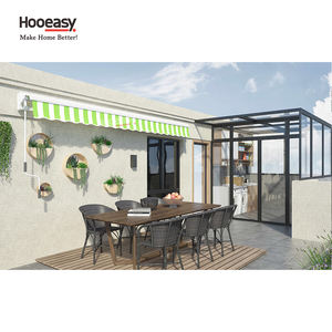 <span class=keywords><strong>Toldo</strong></span> Retráctil Eléctrico <span class=keywords><strong>para</strong></span> Puerta Trasera Grande Hooeasy, <span class=keywords><strong>Toldo</strong></span> de Metal <span class=keywords><strong>para</strong></span> Exteriores con Marco de Aluminio y Brazos Plegables - Product Image 4