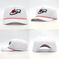 Casquette de golf imperméable personnalisée avec broderie 3D, logo brodé, respirante, avec cordon