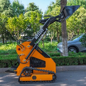 Mini-chargeuse compacte sur chenilles HT320T avec accessoires de benne, fourche, tarière et grappin - Product Image 5