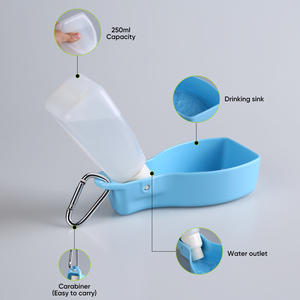 Bouteille d'eau portable et légère pour chien 2,0 L, distributeur d'eau pour animaux de compagnie en extérieur, plusieurs couleurs, utilisation en voyage, design en plastique - Product Image 6