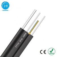 Cable de fibra GJXH GJYXCH GJYXFCH con chaqueta de PVC/LSZH 1/2/4/6/8/12Core G652D G657A1 G657A2 para cables de comunicación
