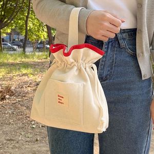 Cheap Factory Price Eco-Friendly Recycled Handle Cotton Dust <b>Pouch</b> Natural Cotton Canvas Bag With <b>Drawstring</b> - Product Image 5