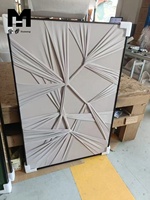 Art mural texturé de haute qualité, peinture sur toile tendue 3D, décoration artistique en tissu de style bohème pour le salon