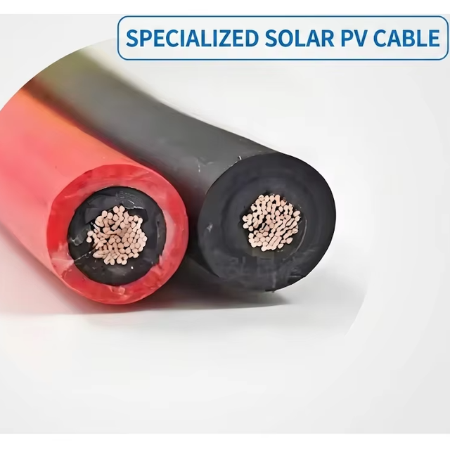 For for EN 50618 H1Z2Z2-K Solar Cable 4mm2 6mm2 Twin Core DC 1500V IP67 XLPO Photovoltaic Cable