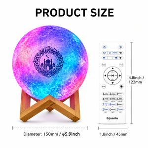 Altavoz Inteligente para el Corán QB512, Reproductor MP3 con Bluetooth, Lámpara LED con Control Táctil, Control Remoto por Aplicación, Dispositivo de Aprendizaje del Corán, Venta al Por Mayor - Product Image 5