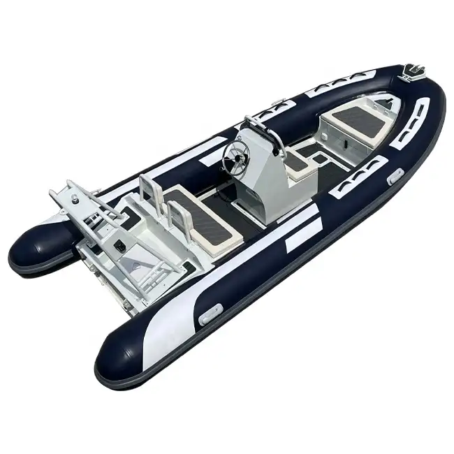 Aluminium RIB 480 Deep V Hypalon RIB Aufblasbares starres Boot mit Außenbordmotor