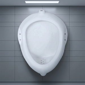 Ensemble urinoir de produits sanitaires rondes, en céramique, pour salle de bain, produits de toilette, 320X330X400mm, porcelaine, usine - Product Image 5