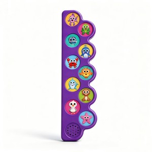 Livre audio illustré en plastique pour enfants, module <span class=keywords><strong>sonore</strong></span> à 10 boutons, personnalisable OEM, pour l'apprentissage précoce, exportation Europe et Amérique - Product Image 1