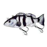 Umpan Pancing Robotik Bergetar USB Isi Ulang LED Berkedip untuk Ikan Air Asin Trout untuk Penggunaan di Sungai Danau Laut 4-Bagian