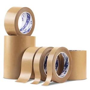 YOUJIANG Printed Hot Melt Adhesive Kraft Paper Tape For Case Sealing Custom Packaging Tape 2 Inch X 200 Meters