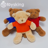 ToysKing Ours en peluche personnalisés Animaux en peluche super doux avec polyester pour les mariages et les chemises à logo