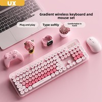 Ensemble clavier et souris sans fil, clavier et souris sans fil silencieux pleine taille, 2.4G pour ordinateur de bureau Windows, ordinateur portable