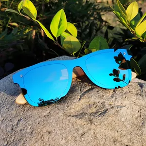 OEM/OED Bambus Holz Gafas Spiegel benutzer definierte Logo China Fabrik Werbung Sonnenbrillen Brillen fassungen Brillen UV400 Sonnenbrillen