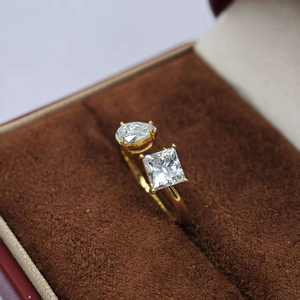 UM 珠宝铂金 PT900 实验室培育钻石爪镶 NGTC 认证戒指批发男女通用/男士/女士日常佩戴办公室 - Product Image 5