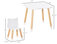 Ensemble table et chaises en bois pour enfants à bas prix Table d'activités en bois pour enfants Table et chaises d'anniversaire pour enfants