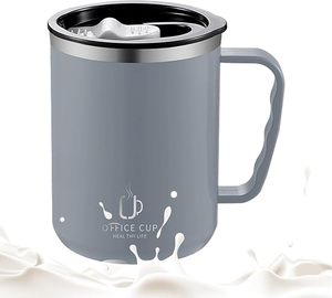 แก้วนมสแตนเลสแบบมีฝาปิด สำหรับใช้ในบ้าน/สำนักงาน/แก้วกาแฟ - Product Image 6