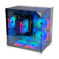 Gabinete para PC MicroATX con Panel Lateral de Vidrio Templado para Juegos, Precio al por Mayor, OEM, Pcooling
