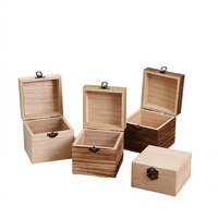 Boîte Cadeau Rectangulaire Noire Mate Haut de Gamme Faite à la Main en Bois avec Fermeture Métallique pour Emballage, Rangement et Décoration – Offre Spéciale