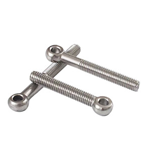 304 Stainless Steel Hinged Bolts M5 M6 M8 M10 M12 Fully Threaded Round Head Construction Industry Use - Product Image 2