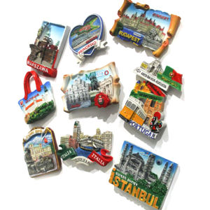 Imanes de Resina 3D para Refrigerador, Recuerdos Turísticos del Mundo, Imanes Personalizados con Puntos de Referencia de Ciudades, Adhesivo Magnético para Refrigerador, Imán de Viaje - Product Image 1