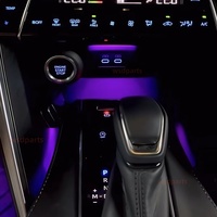 Nouvelle lumière ambiante LED à gravure laser pour Toyota Harrier/Venza 2022+ Éclairage intérieur automobile