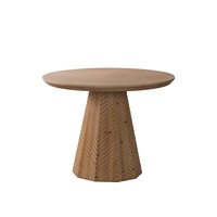 Ensemble de tables basses gigognes en bois de pin massif, plateau géométrique, pieds sculptés cannelés, style Wabi moderne, table d'appoint pour salon