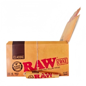 For Classic Brown Cone <b>Rolling</b> Papers 78mm 1 1/4 Natural Plant Fiber Slow Burning 6pieces/smallbox 32smallboxes/display <b>Box</b> - Product Image 4