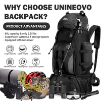 Sac à dos de randonnée multifonctionnel léger MKW8018 pour l'extérieur, 90L, idéal pour le voyage, l'alpinisme et le camping