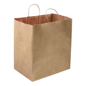 Kraft Paper <b>Bags</b> with Twisted Handles for Take-Out Wedding Party Colored Economy Gift <b>Bags</b> Supermarket Grocery Paper <b>Bag</b> - Product Image 1