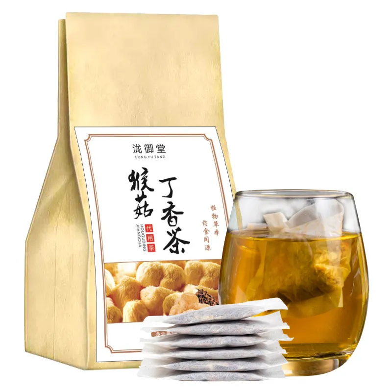 120 g/borsa stomaco tè nutriente criniera di leone ai funghi spicchio tisana cinese