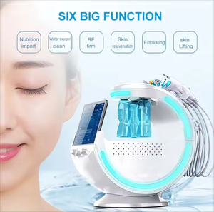 Máquina de Belleza Facial 7 en 1 Smart <span class=keywords><strong>Ice</strong></span> Blue Hydra Oxygen Bubble, Máquina de Oxígeno para la Cara con Analizador de Piel con IA - Product Image 2