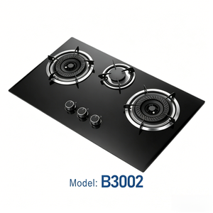 Table de cuisson à gaz 3 brûleurs en verre trempé, prix de gros leader du secteur - Product Image 4