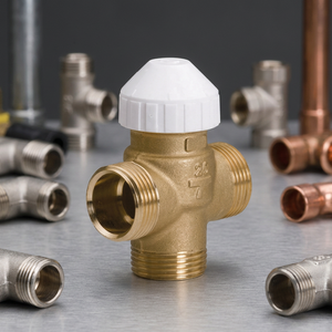 ระบบควบคุมน้ำ HVAC วาล์วควบคุมสามทาง 24/230V OEM DN25 KVS 4.5 PN16 - Product Image 3