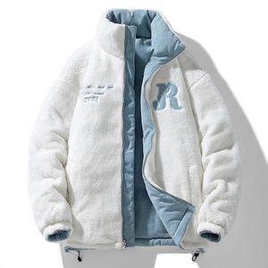 Cappotto Invernale da Donna Personalizzato, Doppio Strato in Poliestere/Cotone, <span class=keywords><strong>Impermeabile</strong></span> con Zip, <span class=keywords><strong>Lungo</strong></span> Cappotto Imbottito in Pile Teddy - Product Image 1
