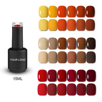 Y-SHINIE Ensemble de vernis gel UV 120 couleurs sans CPNP Faible MOQ avec flacons OEM de 15 ml Marque privée