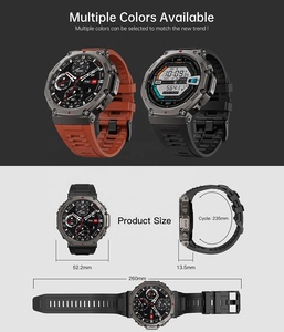 2025 dm58 smartwatch cho nam giới 1.43 "AMOLED GPS thể thao ngoài trời đồng hồ 5ATM không thấm nước nhịp tim SPO2 170 + Chế độ BT cuộc gọi la bàn - Product Image 6