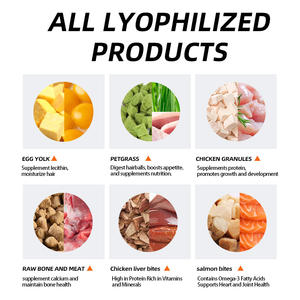 מזון לחיות מחמד חלבון גבוה לחתולים ולכלבים בהקפאה-מיובש מגוון חומרים מזינים לחתולים ולכלבים צעירים ומבוגרים יכולים להיות סיטונאים - Product Image 3