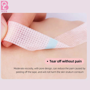 Beiqili profesyonel pembe kirpik uzantıları köpük silikon bant micromedical tıbbi boyutu mavi hassas cilt kirpik araçları - Product Image 3