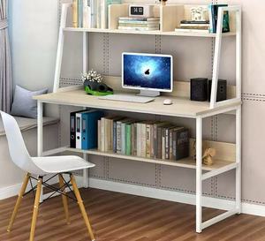 <span class=keywords><strong>Escritorio</strong></span> de Estudio de Madera para Oficina en Casa o Estudiantes, Hecho en China por <span class=keywords><strong>Tribesigns</strong></span>, con Estante para Libros y Espacio para Computadora - Product Image 1